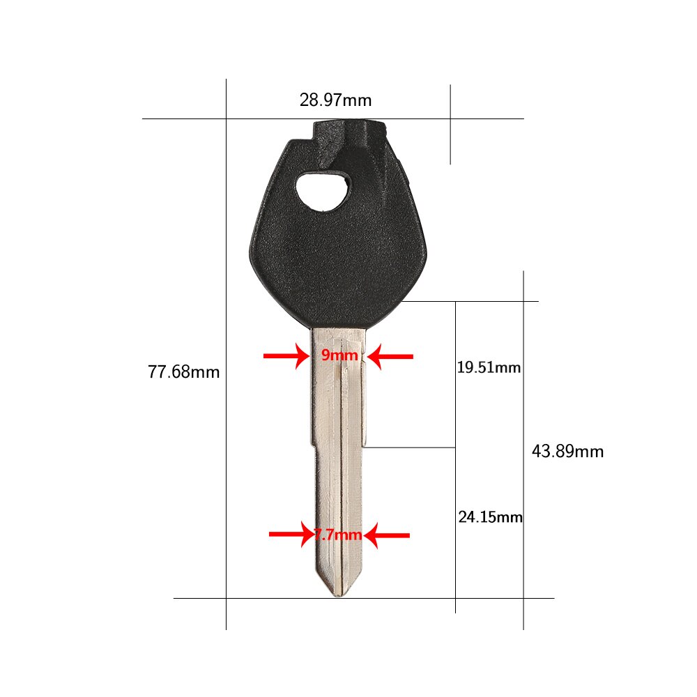 Llaves de motocicleta Hoja de llave en blanco para Suzuki Magnet Llave de bloqueo antirrobo AN250 AN125T AN400 AN650 Burgman Magnetic Sj50 V125G V125S V50 AG50 60 Piezas de scooter