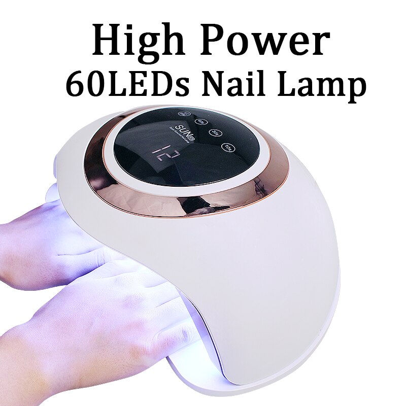 120W Uv Lamp Voor Nail Droger 60Pcs Uv Led Lamp Nail Lamp Voor Curing Alle Gels Builder Polish vernis Manicure Salon Nail Art Gereedschap