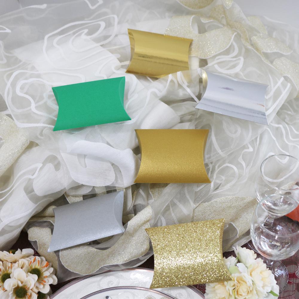 10PCS/LOT Pillow Candy Boxes Wedding Candy Boxes Birthday Party Birthday Party Candy Box Unique Color Green Of Paper