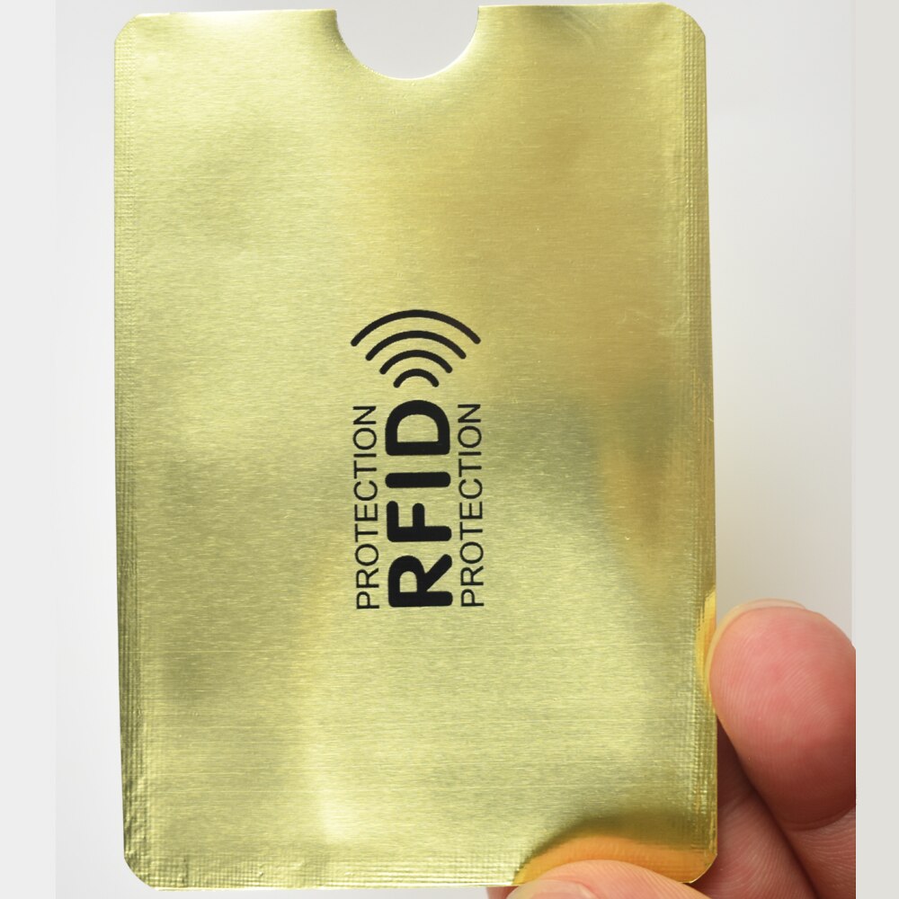 15 pcssmart anti-tyveri rfid-pung, der spærrer kortbeskyttelseshylster for at forhindre uautoriseret scanning af aluminiumskortholder