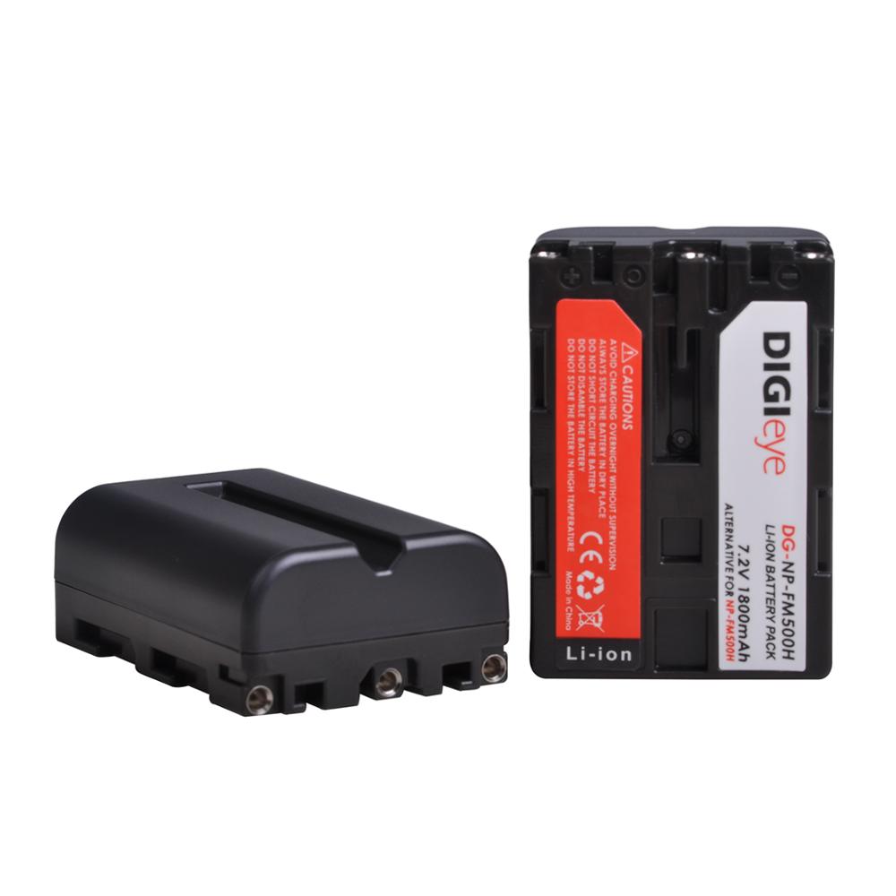 Batterie NPFM500H + double chargeur LED pour Sony Alpha a68, a77II, NP-FM500H, A58, A100, A200, A560, A580, SLT-A57, SLT-A700
