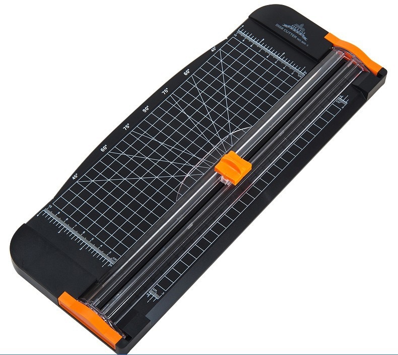 A4 Paper Cutter Paper Cutter 909-5 Paper Cutter Straight Knife Guillotine Ruler Film Cutter Paper Knife Slide Knife Black White: black  909-5