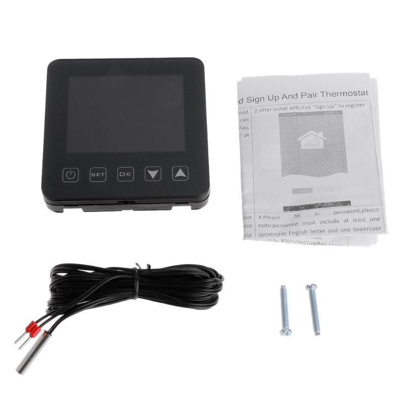 ! Wifi Programmeerbare Thermostaat Echo Alexa Voice Control Elektrische Vloerverwarming Kamer Temperatuurregeling 16A 100-240V