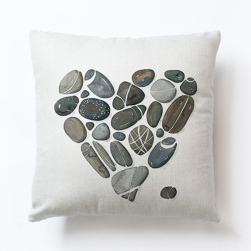 Liefde Paar Novel Kussenhoes Sofa Kussenslopen Woonkamer Decoratie 1Pcs 45X45Cm Dutje Pillowsham Voor Kinderen: D3