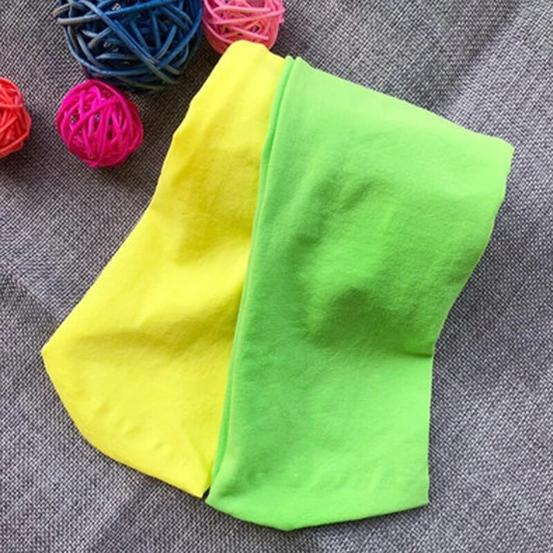 Medias de colores variados para niñas, pantalones elásticos de retazos para bebés, ajustados, de baile, medias de 3 a 9 años, 2 uds.