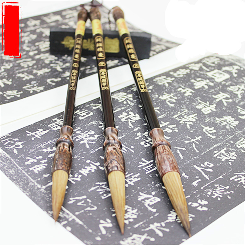Chinese calligraphy brush pen painting art brush weasel hair brush pen writing smooth calligraphy pen caligrafia brush chancery