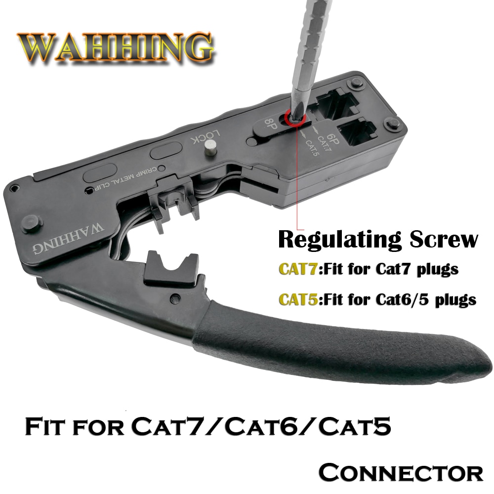 Netzwerk Werkzeuge Crimper RJ45 Werkzeuge Crimpen RJ45 kit Für Cat7 Cat6 Cat5e Stecker rj45 Stecker Kabel Multifunktio Crimp Metall Clip