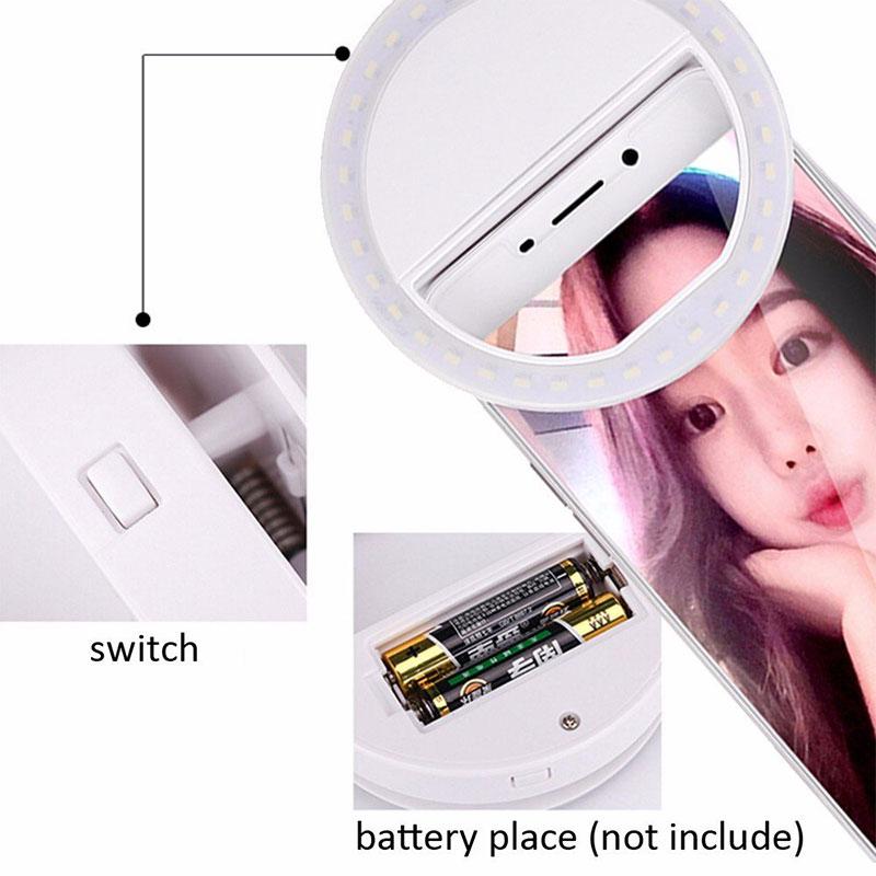 For Phone Len LED Fill Light Portable Universal Selfie Light Flash Lamp LED Light Ring