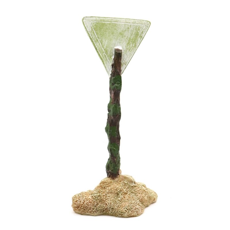 Shark Warning Board Aquarium Décor Ornaments, Warning Sign Sunken Rock, Resin Fish Tank Decorations Remains