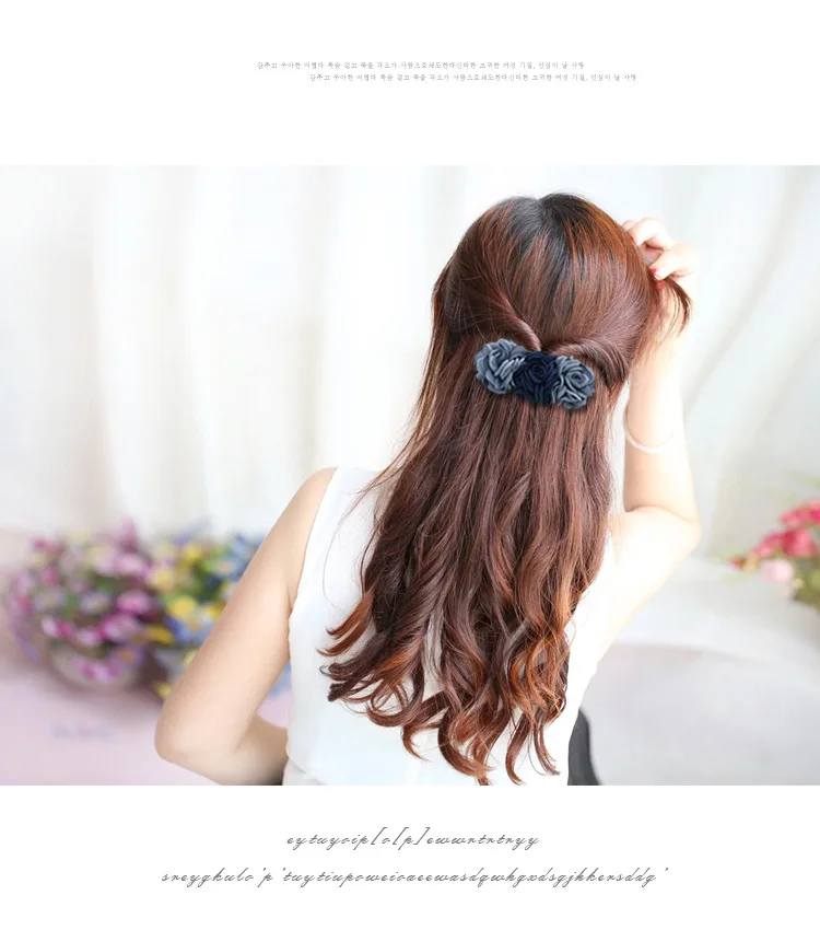 Haar Zubehör Korean Tiara Damen Es Blume Haarspangen Top Frühling Kreuz Clip Kopf Schmuck Frauen Braut Hochzeit Kopfschmuck