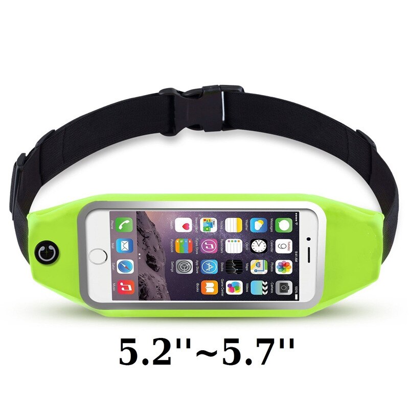 Waterproof Gym Sports Running Case Bag For iphone 11 Xs Max XR X 8 4 4s 5 5s 6 6s 7 7s plus Pro Arm Band Phone Bag Case: Green L Size