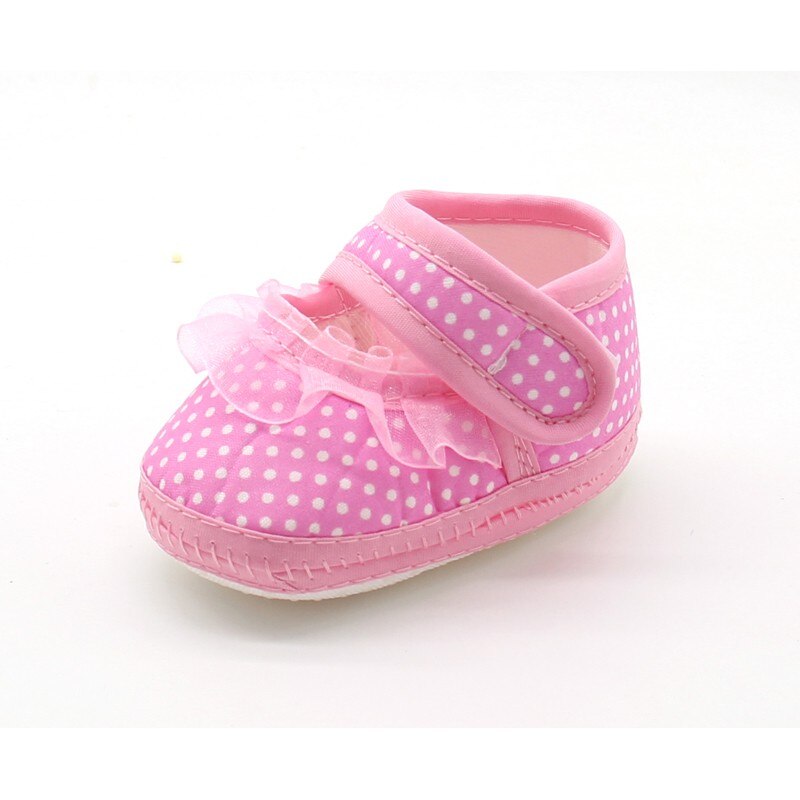 Bebé Zapatos de niñas de algodón infantil precaminante niño niñas chico Bowknot suave Anti-Slip primera cuna zapatos de 0-18 meses