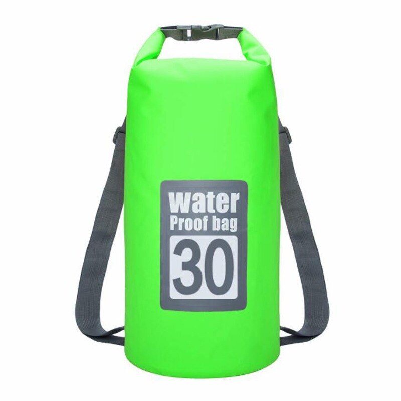 Outdoor Swimming Buoy Multifunction Swimming Drift Bag Swimming Float Waterproof PVC Lifebelt Water Sports: 10L Green