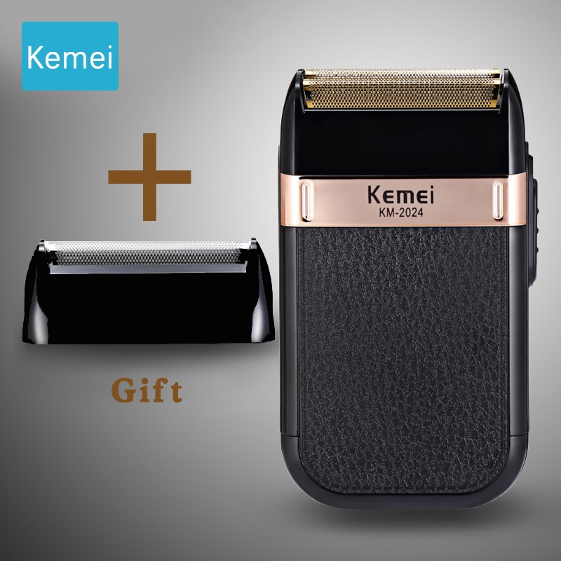 Kemei electric shaver leather razor case shaver for men Double knife net razor mens electric shavers for men razor men