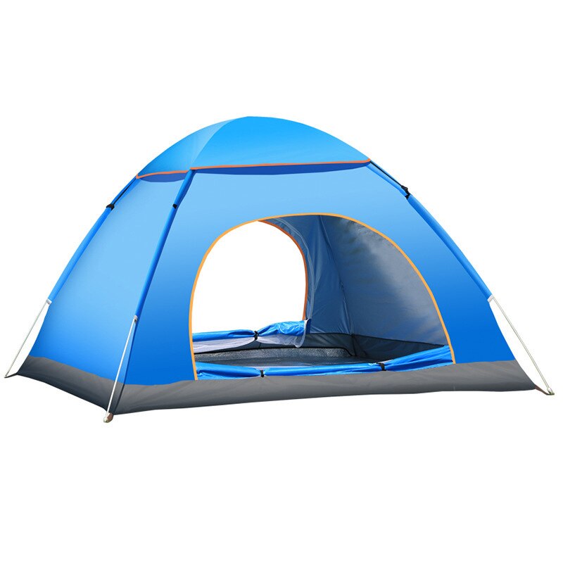 3-4 Personen Grote Ruimte Ultralight Tenten Outdoor Camping Tent Reizen Naturehike Tent Voor Camping Zon Bescherming Anti-mosquito: Blue