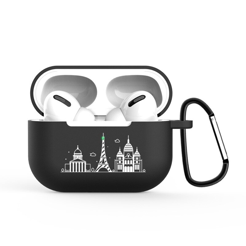 Hoesje voor airpods pro hoesje beschermhoes zachte siliconen kleurenprint patroon anti-verlies apple airpod hoesje hoesje headset hoesjes: Y10
