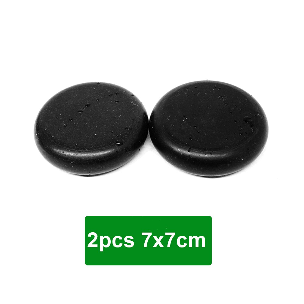 Tontin stein massasje sett lindre understreke ryggsmerter helsevesen akupressur lava basalt steiner til helsetjenester spa stein: 2 stk 7 x 7cm