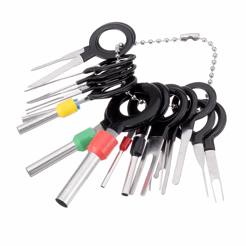 114pcs Car Terminal Removal Tool Kit Wiring Crimp Connector Retractor Pin Extractor Puller Terminal Repair Tools