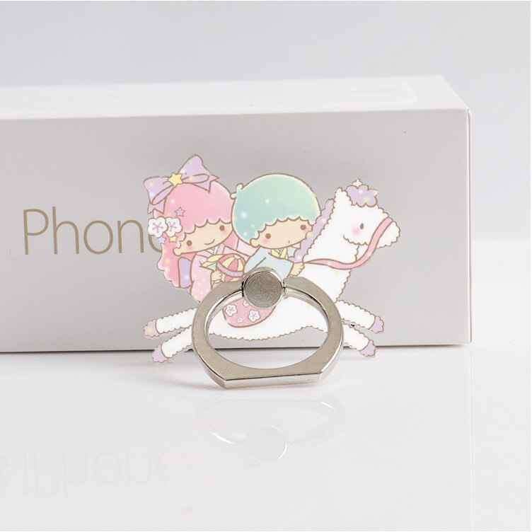 Phone Holder Ring cute Mobile Phone Stand Rings Finger Ring Holder Cute Melody Twins Star suporte celular for iPhone: 9