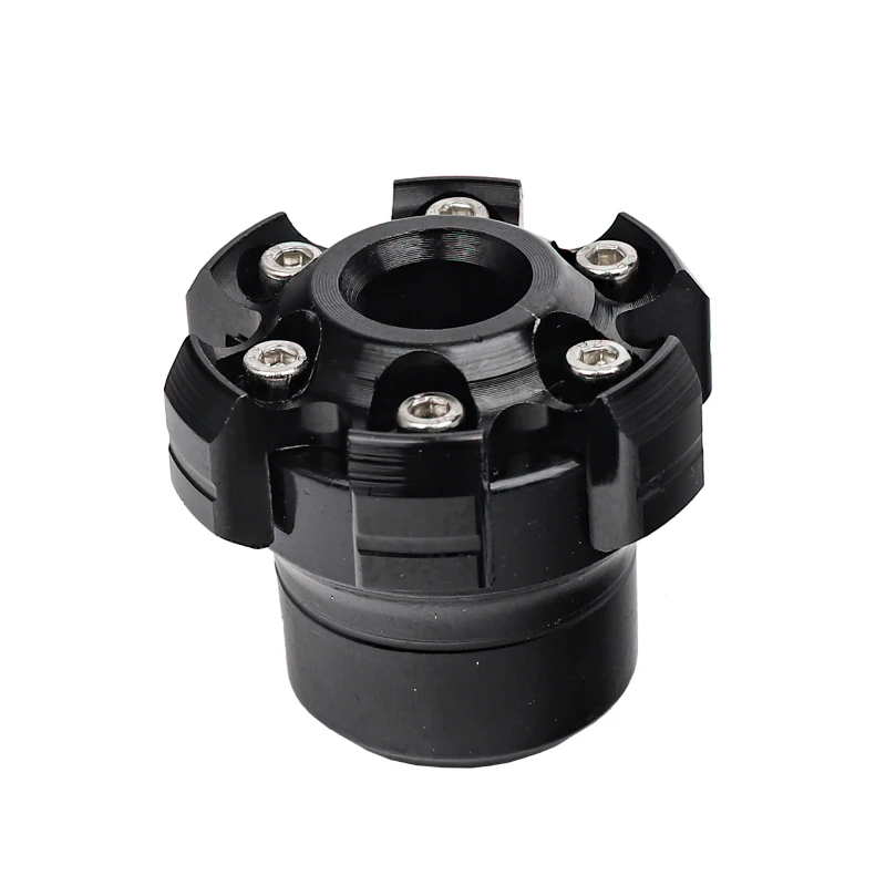 Deslizadores universales de marco de rueda de motocicleta, Protector contra caídas, copas de horquilla delantera a prueba de explosiones, accesorios de seguridad para motocicleta: Negro