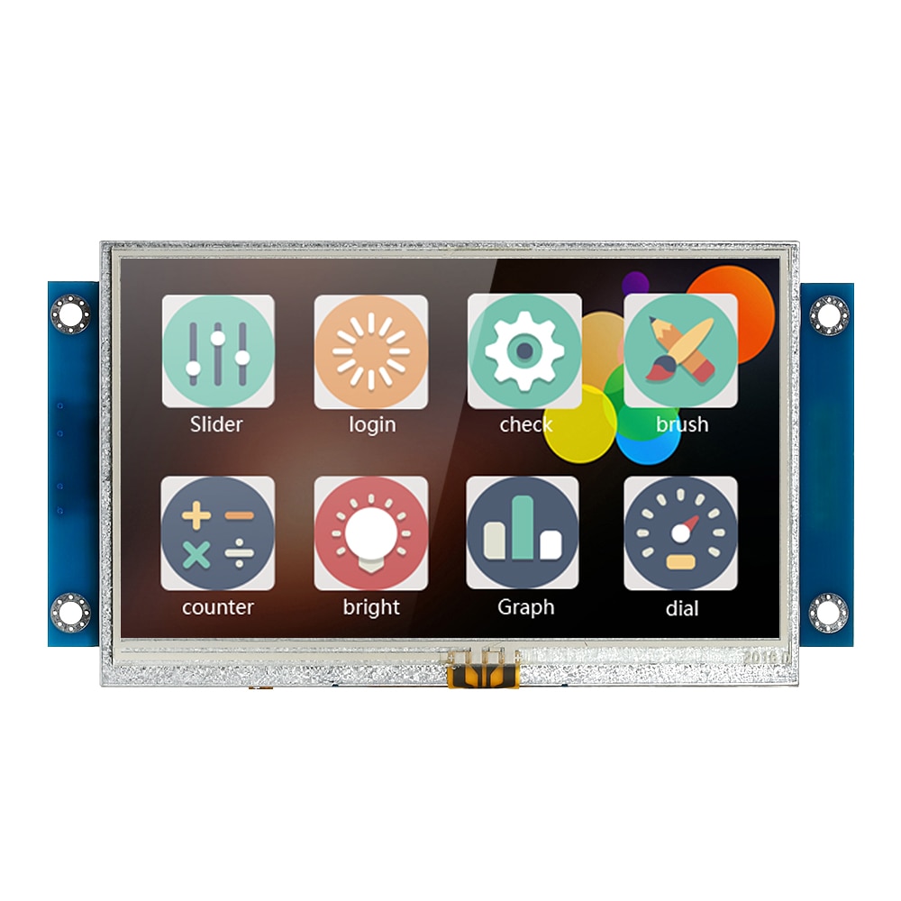 4.3 "Serial Port Kleur Lcd Module Verbeterde Hmi Intelligente Smart Usart Seriële Touch Tft Lcd Module Display Voor arduino Kit