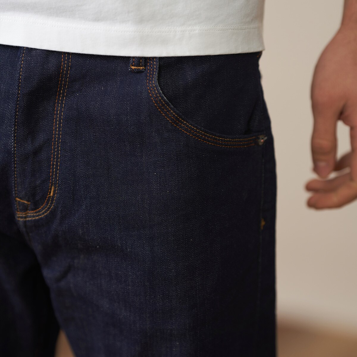 SIMWOOD 2022 Spring Summer Original Blue Comfortable Tapered Jeans Men Elastic Denim Trousers Plus Size Brand Clothing