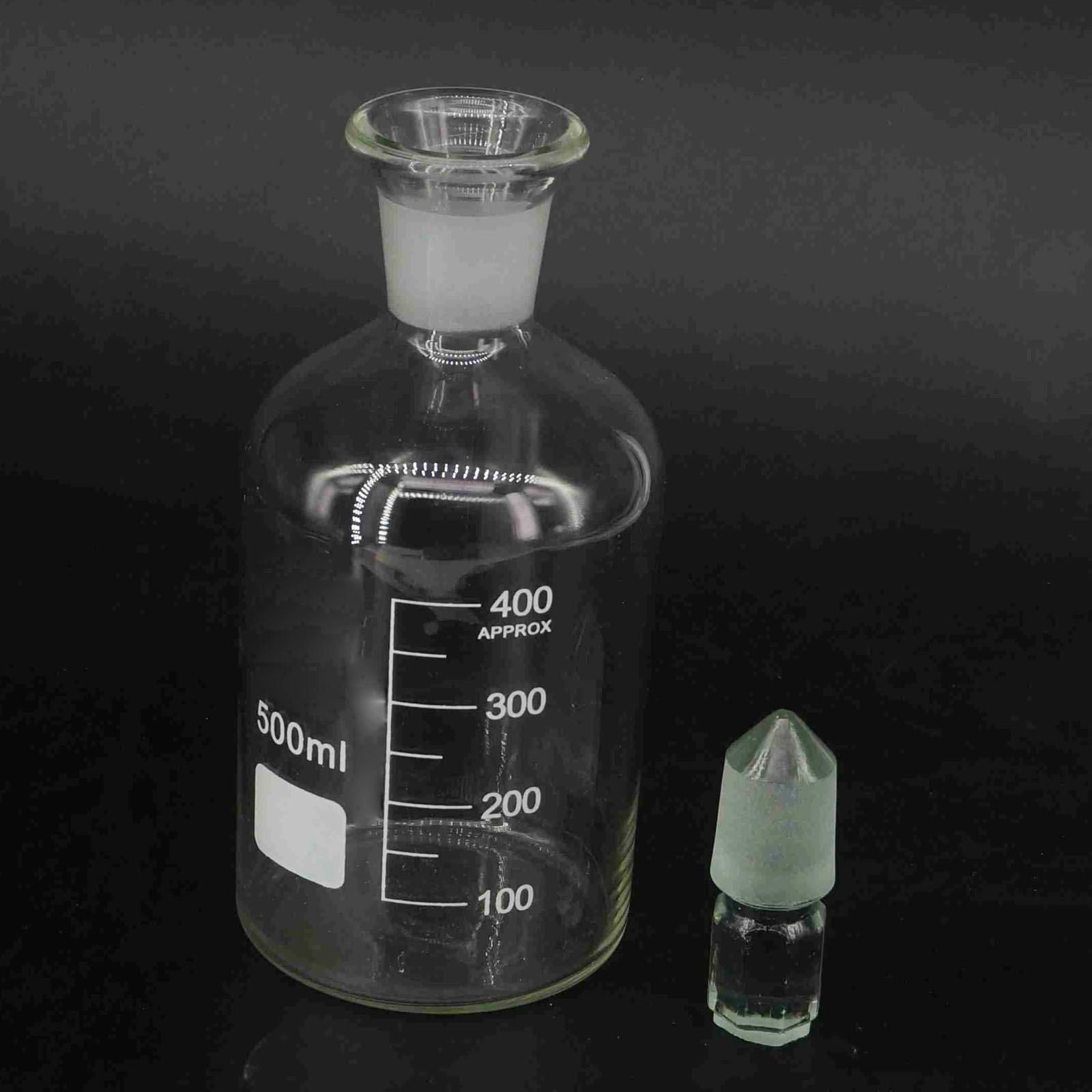 500ml GG17 Glass Graduated Line Dissolved Oxygen Bottle Reagent Glass Chemical Labware