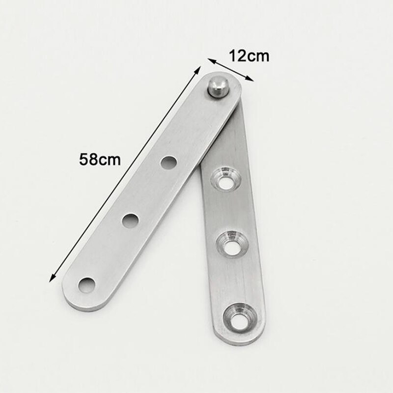 1pc Rotating Hinge Stainless Steel Rotating Door Pivot Hinge Tone Rotary Hareware Supplies Side Shaft Turning Window Hinge