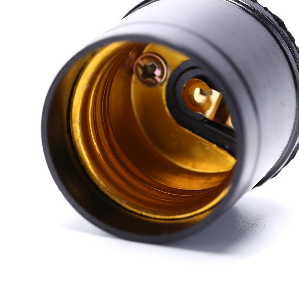 Zwarte Vintage Lamp Bases Adapter Light Bulb Lamp Holder Hanger Edison Schroef Cap Socket E27 3/4A 250V