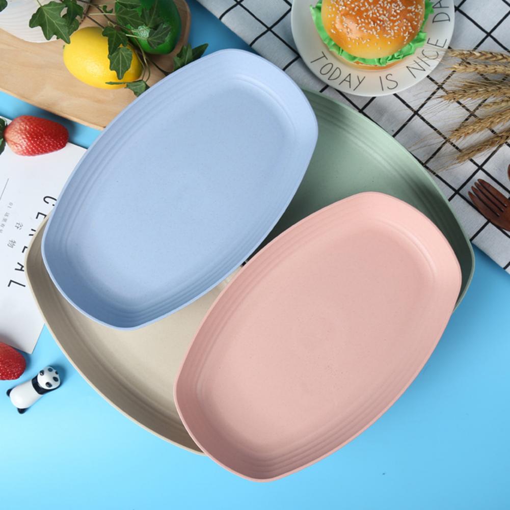 Reusable Convenient Multi-purpose Heat-resistant Meal Plate Plastic Meal Plate Exquisite for Restaurant