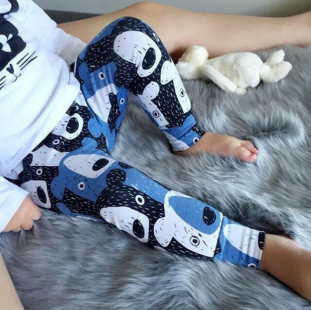 Baby Boys Girl Bear Casual Lovely Harem Pants Trousers Toddler Bottom Legging Sweatpants