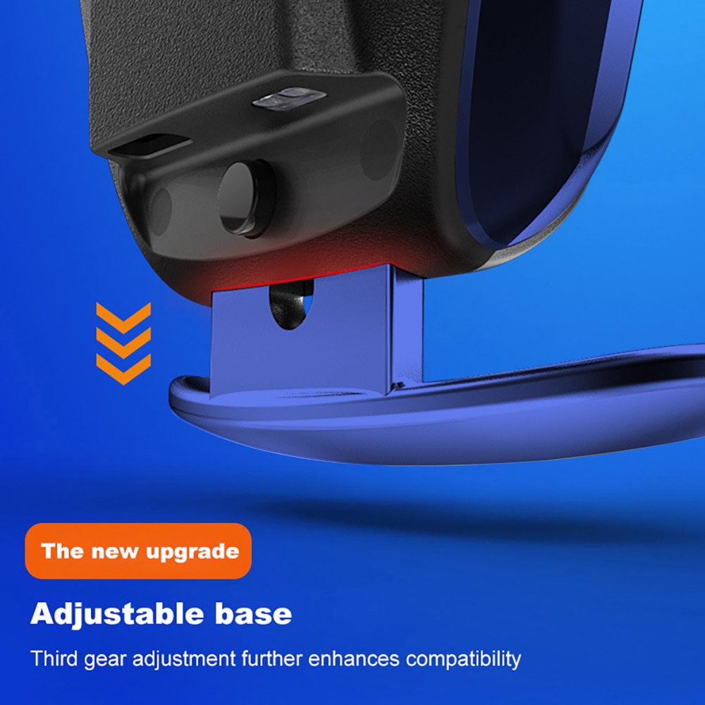 QI Wireless Car Charger Mount - 15W Fast Charging - Infrared Sensor - for iPhone 8-12, Samsung S10-S20
