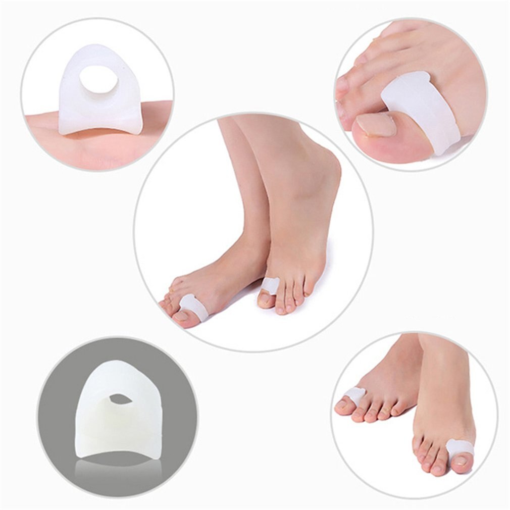 2 pezzi punta pollice uso quotidiano punta in Silicone protezione borsite cura dei piedi separatore dita dita alluce valgo separatori dita