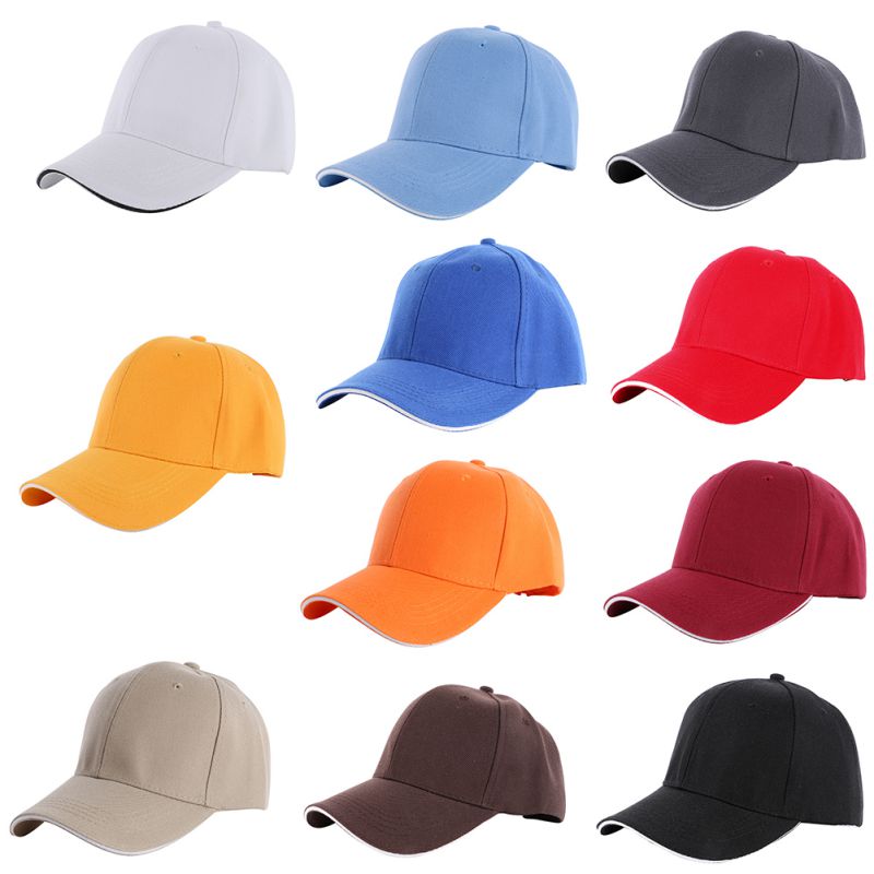 Outdoor Climbing Running Sport Hats Sport Hiking Running Caps Plain Solid Color Quick-drying Summer Visor Cap 2un