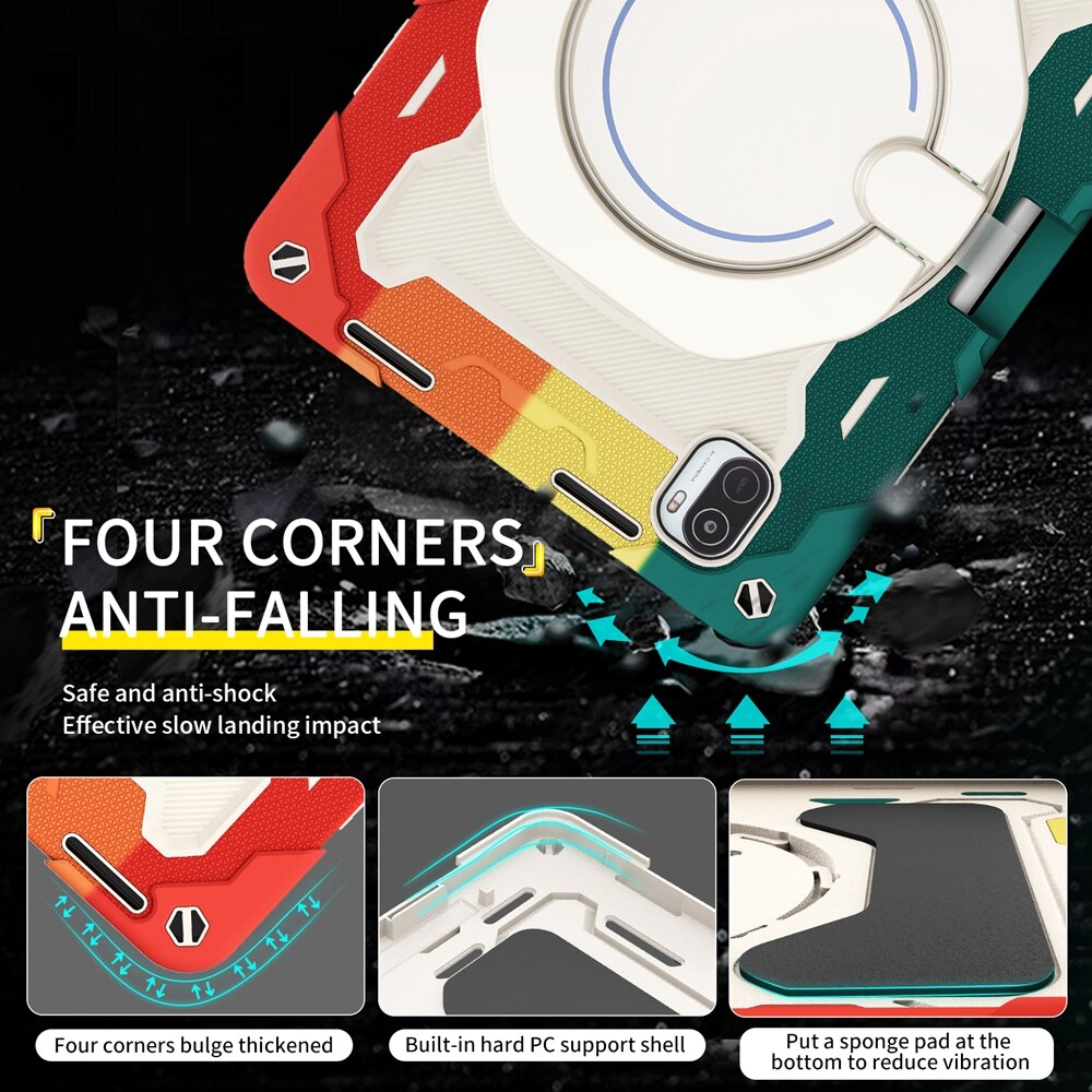 Funda de silicona para Xiaomi Mi Pad 5 MiPad5 Pro, carcasa de 11 pulgadas, , segura para niños, a prueba de golpes, anillo de tracción, soporte para tableta