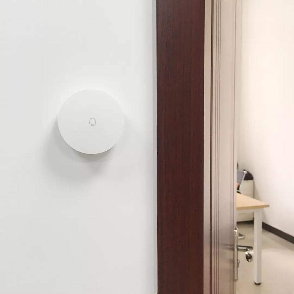 Xiaomi Mijia – sonnette sans fil Linptech, wi-fi, auto-générante, sans câblage, prise de mémoire, fonctionne avec l&#39;application Mijia, contrôle intelligent