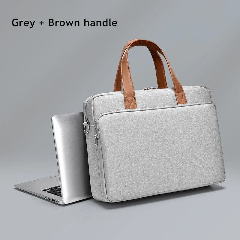 Stødsikker messenger laptop taske 14,15,16 tommer, håndtaske dokumentmappe mand dame skuldertaske til macbook notebook tablet pc taske