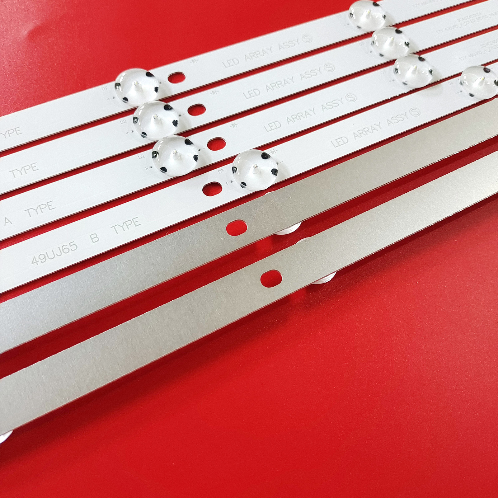 Tira de LED para iluminación trasera para 49UJ65_A B_27LED 49UJ630 49LJ614V 49UJ634V 49UJ701V 49UJ670 49UJ651V 49UJ670 17Y 49LJ61 49LH61