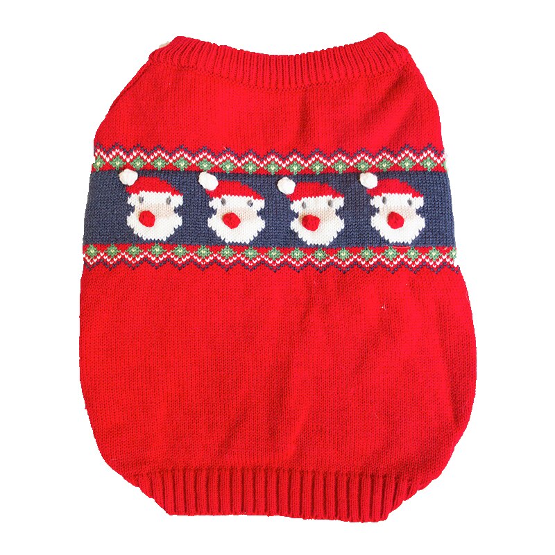 Dog Clothes French Bulldog Sweater Xmas Hoodies Pet Casual Outfit Costume Christmas Bichon Yorkie Pug Knitted Jacket For Dogs