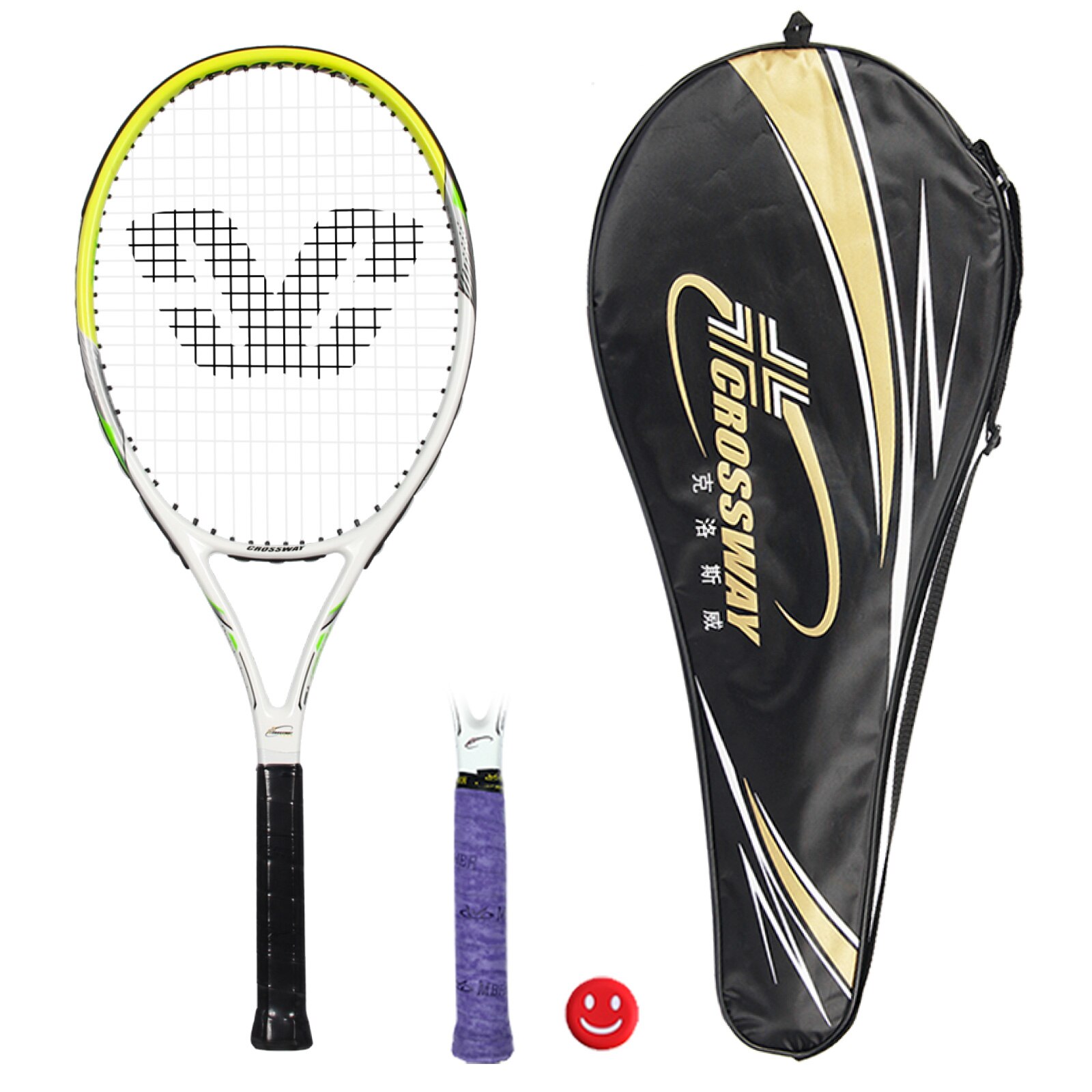 Raqueta para adultos de 27 pulgadas, raqueta para tenis de playa, para estudiantes, entrenamiento , raqueta de tenis para principiantes, Juego de 2 paquetes Multicolor opcional