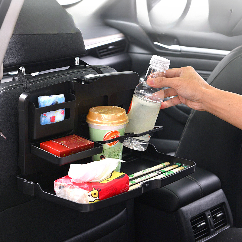 Autoplanken Drankjes Waterflessen Achterbank Vaste stoelen Rugleuningtafels Voedsel- en drankenrekken Accessoires Auto-klaptafels