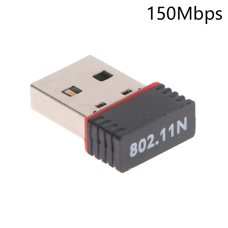 Adattatore Wifi wireless Mini USB da 150 Mbps Scheda LAN di rete Wi fi 802.11b/g/n Scheda di rete adattatore RTL8188 per computer desktop PC: Default Title
