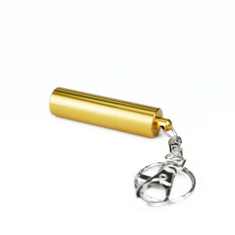 Billiards Pool Cue Stick Tip Tool Pick with Key Chain: Gold