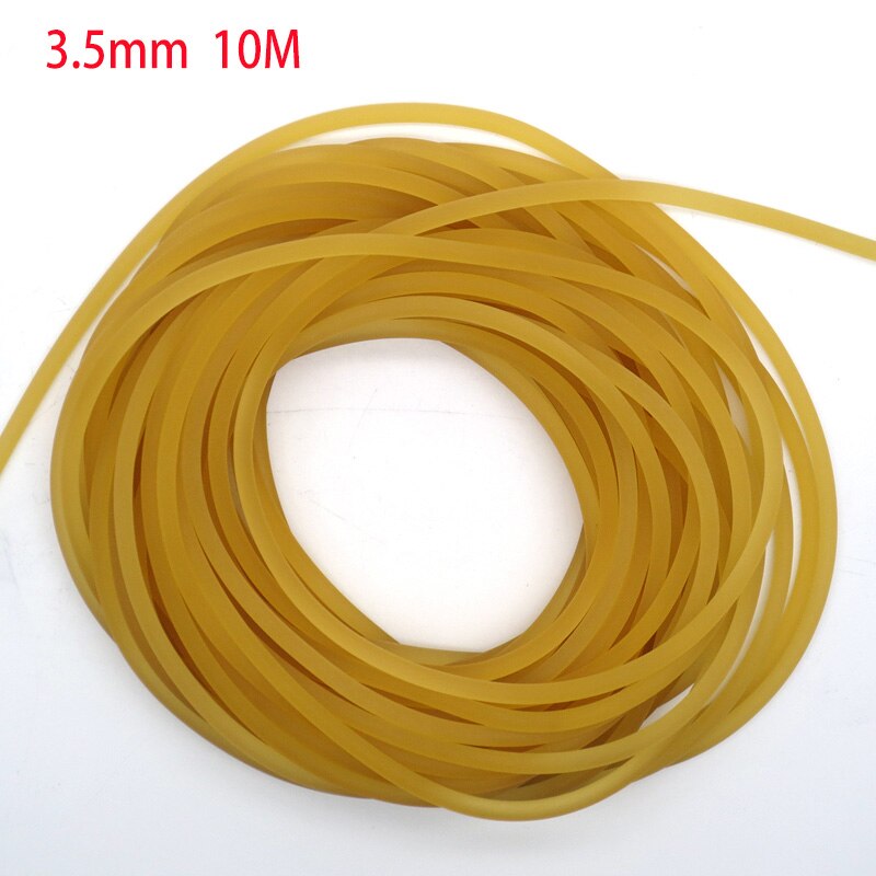 Diameter 2mm 3mm 3.5mm massivt elastiskt fiskerep 10m fisketillbehör bra gummilina för att fånga fisk: 3.5mm 10m naturligt