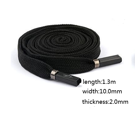 5pcs Sports Pants Drawstring Strap 1.3m Metal Head Trench Coat Black and White Rope Belt Waist Rope Sweater Personality Dec