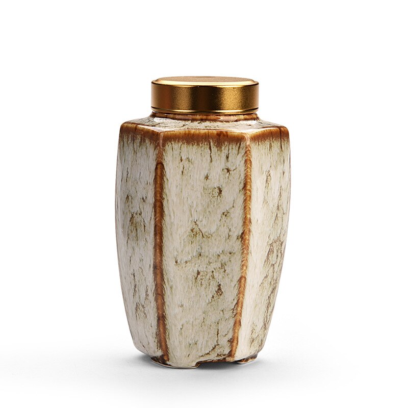 Ceramiczne mini puszki na herbatę, ceramiczne zestawy robić herbaty retro, puszki robić pakowania herbaty, prezenty, fabryka hurtownia puszki robić przechowywania: Ciemny khaki