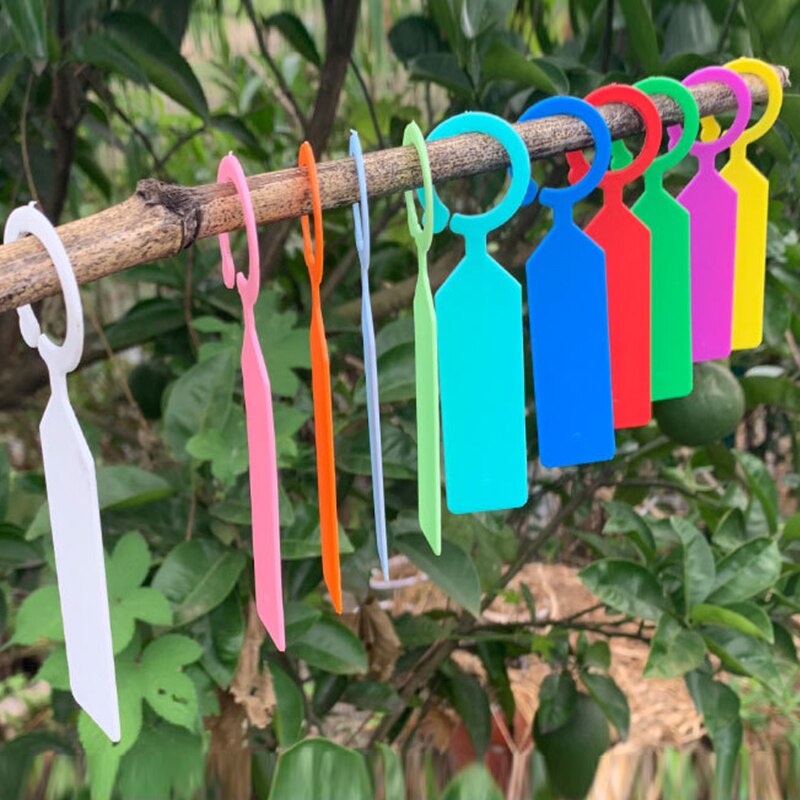 100pz marcatori per piante in plastica etichette per piante da vivaio impermeabili pennarelli per alberi da giardino pennarelli per piante colorati strumenti per segni di vassoi