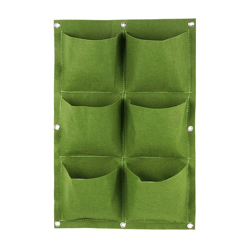 Verticale wandtuin plantenbak van niet-geweven stof wandhangers plantenzakken hangende groene wandzakken planten groeien verticaal: 4