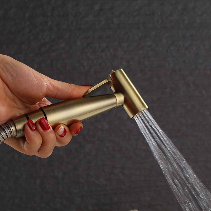 Green bronze Bidet Bathroom Hand Shower Bidet Toilet Sprayer Hygienic Shower Bidet Tap Wall Mount Bidet Faucet
