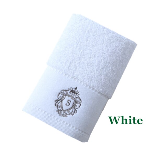 5 Sterren Luxe Hotel Satijn Handdoek Badkamer 100% Katoen Paar Douche Voor Thuis 35*78 Cm Wit blauw Grijs 3 Colourtowel T39: WHITE